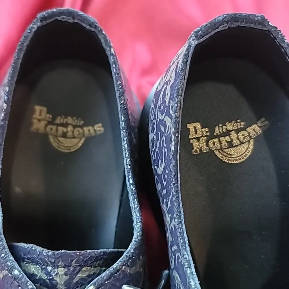 Dr. MARTENS NEW 1461 Baroque Oxfords Purple/Gold USsz5 EUsz38 NEW